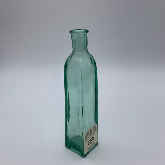 Vintage Green Sage Pressed Glass Bottle LIDCO - Picture 5 of 12